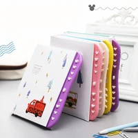 kawaii paper notebook with lock cartoon cat bear planner organizer girls boys personal travel diary journal note book stationery