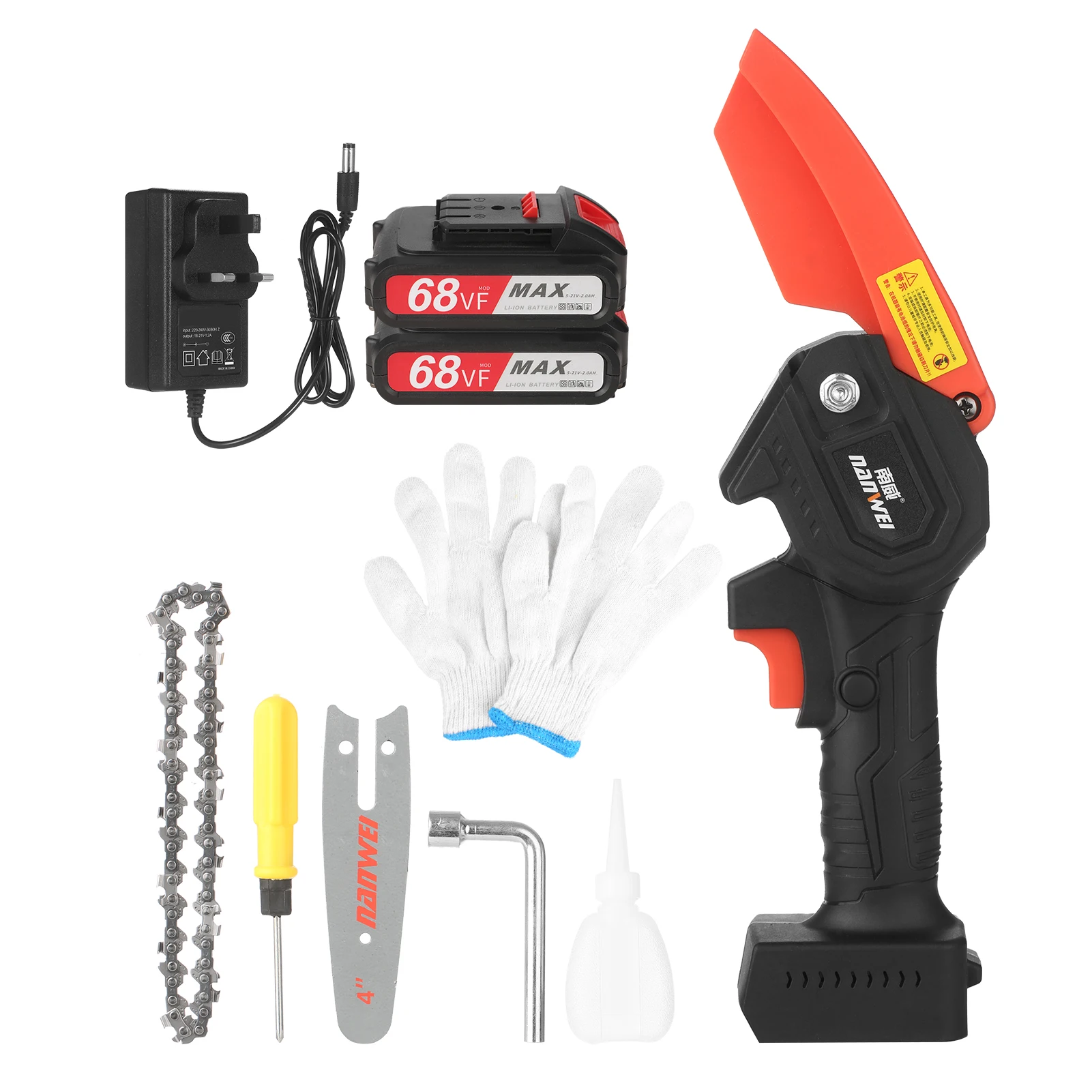 Беспроводная мини-бензопила садовый инструмент для резки дерева 4 дюйма