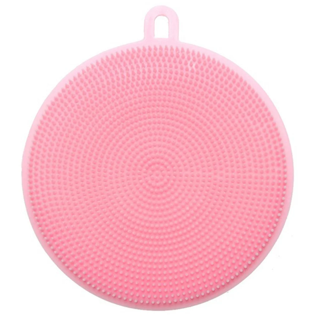 Горячая силиконовая тарелка многофункциональная Чистящая Щетка губки горшок
