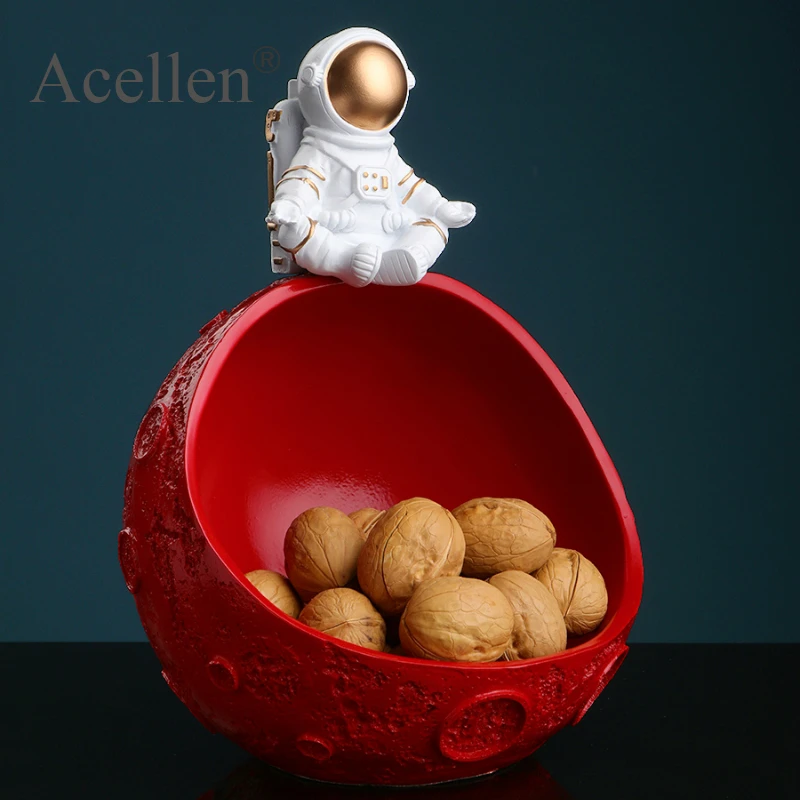 Статуя астронавта из смолы декоративный бокс для хранения конфет в гостиной с