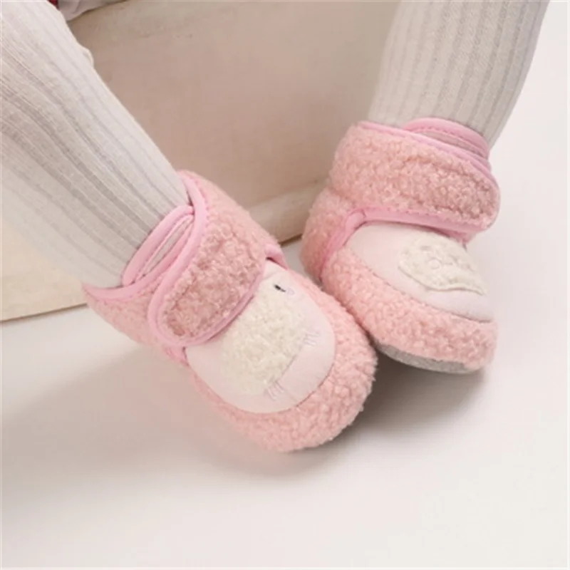 

Baby First Walkers Infants Toddler Shoes Newborn Cotton Soft Bottom Boots For Kids Indoor Shoes Suede Warm Winter