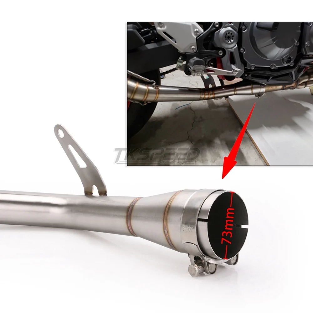 Глушитель для мотоцикла Модифицированная средняя труба Кавасаки Z900 Ninja900