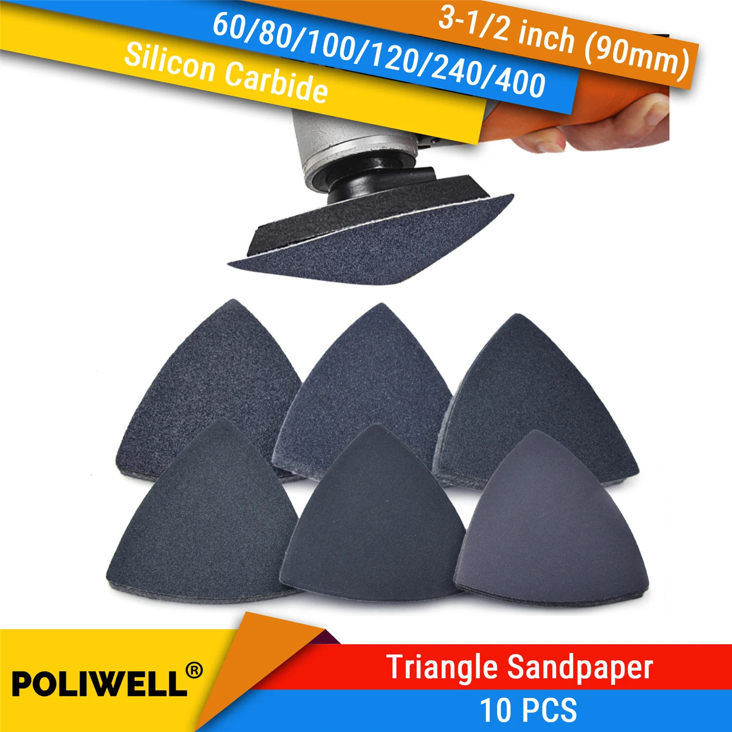 10 шт. Осциллирующий Мультитул шлифовальная бумага с крючком и петлей пильный