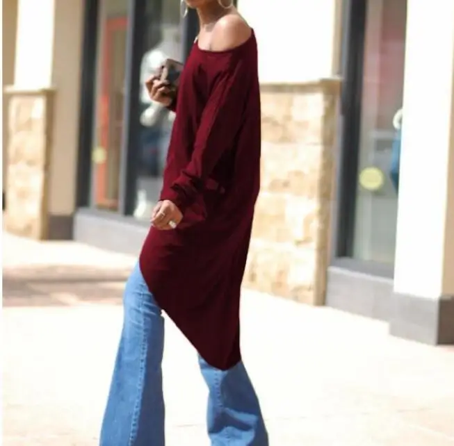 Женские асимметричные платья осень свободные вечерние платье повседневные с