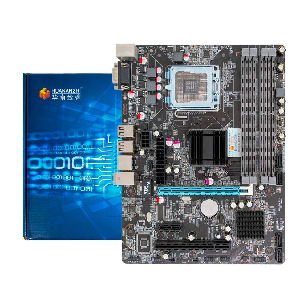 Huanan Zhi P45-D2 M-ATX материнская плата P45 для LGA 771/775 DDR2 8 Гб SATA2.0 USB2.0 VGA PCI-E 245*182 мм Поддержка L5420 L5410 Процессор