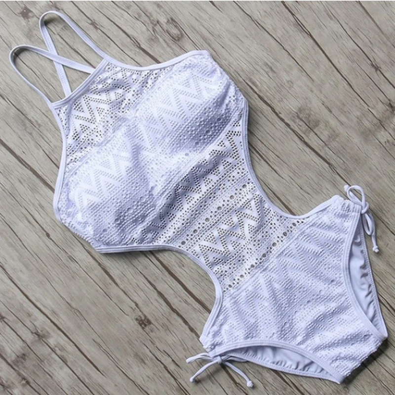 

Sexy One Piece Swimsuit Backless Monokini Beach Swimwear Bikini Bathing Suit 2021 Push Up Swimming Suit Bodysuit For Women