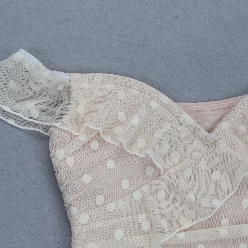 INDRESSME, женское платье с v-образным вырезом, с открытыми плечами, с каскадными рюшами, Драпированное, в горошек, Бандажное, вечерние, элегантное, Мини Длина, женское платье, Vestido