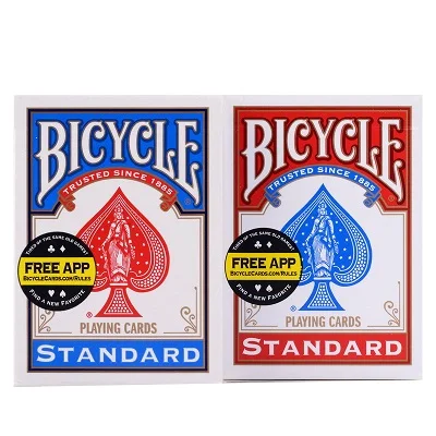 2 палубы оригинальные игральные карты Bicycle стандартные велосипедные карты колода Обычная подставка для велосипеда всадника назад волшебные карты реквизит для магических фокусов - Цвет: USA NATIVE Edition