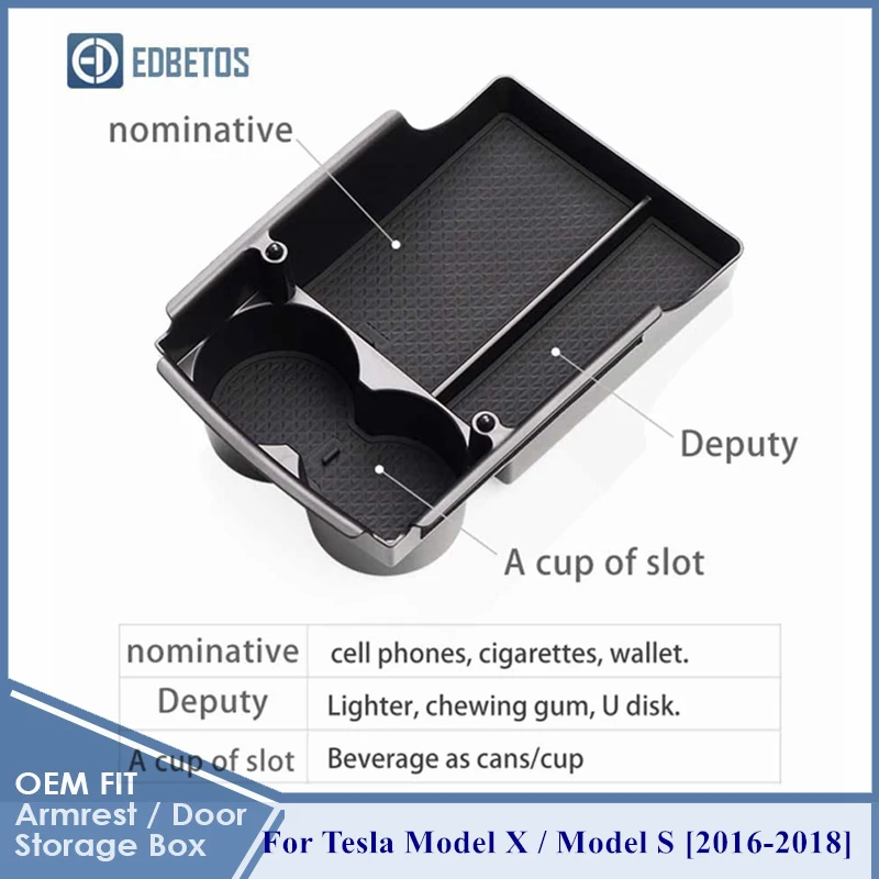 Для Tesla Model S аксессуары для автомобиля Органайзер центра Conosle лоток Аксессуары X