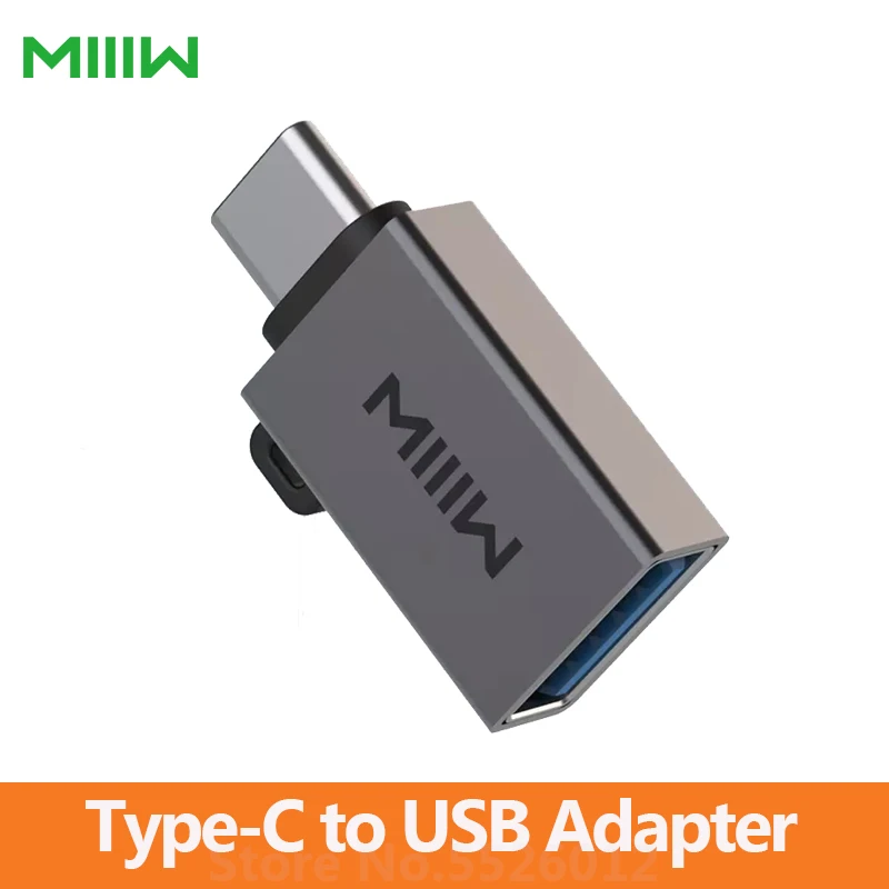 Адаптер Miiiw Type C к USB OTG передача мощности для интерфейса Мобильный телефон USB3.0