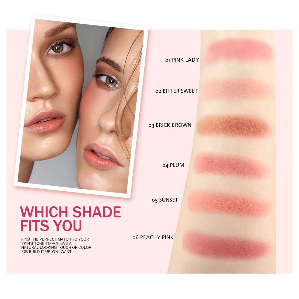 Матовый тинт для губ MINIMELI увлажняющая жидкая помада румяна пудра наборы макияжа