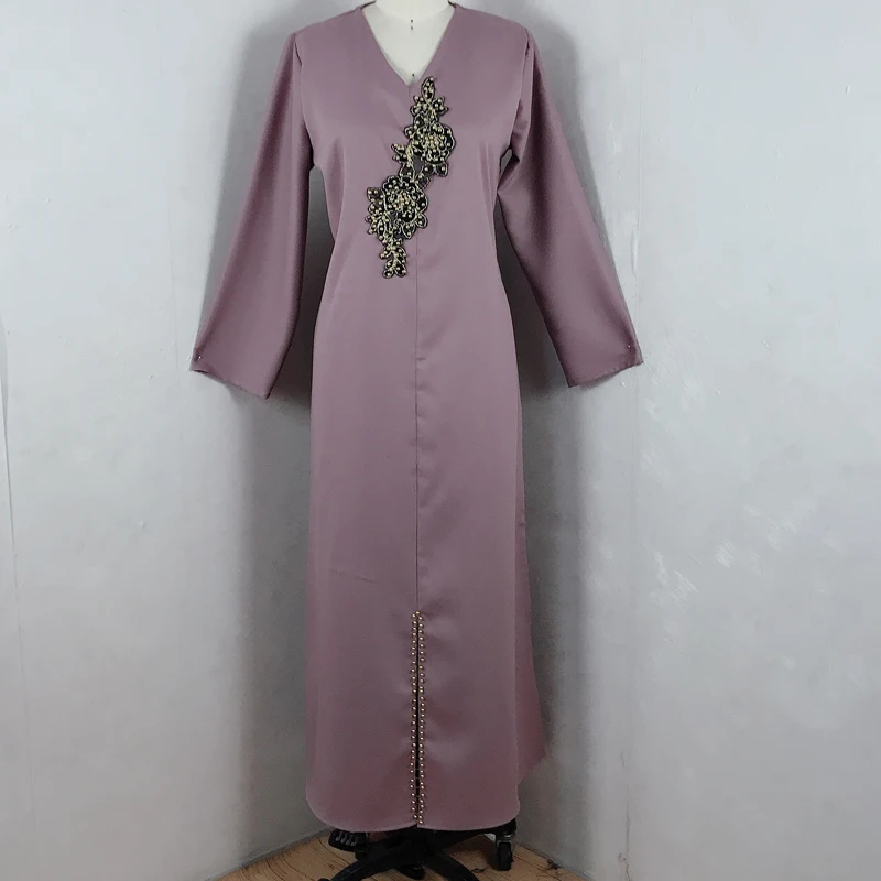 Женское платье-хиджаб с вышивкой, с капюшоном