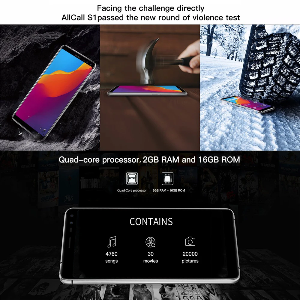 AllCall S1 смартфон с 5 5-дюймовым дисплеем четырёхъядерным процессором MT6580 ОЗУ 2 Гб