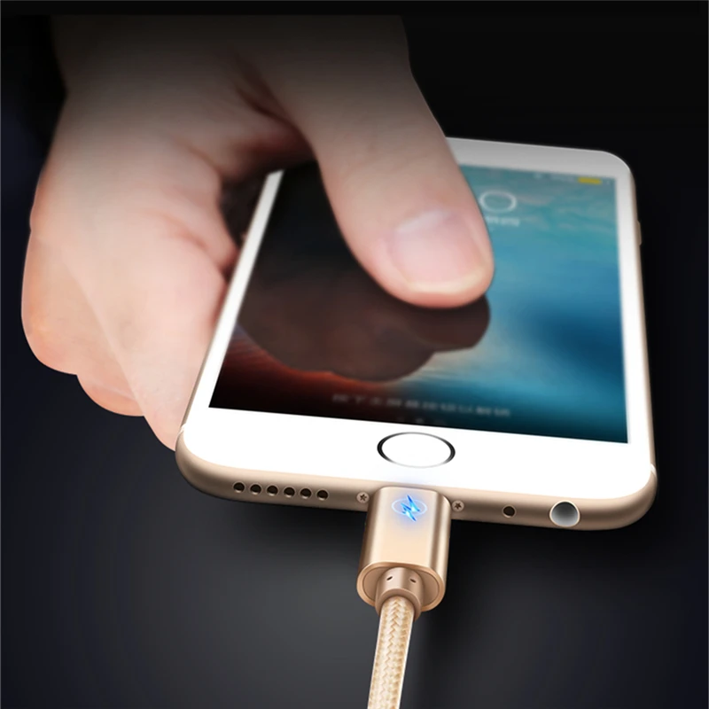 Умный светодиодный USB-кабель для быстрой зарядки и передачи данных зарядный