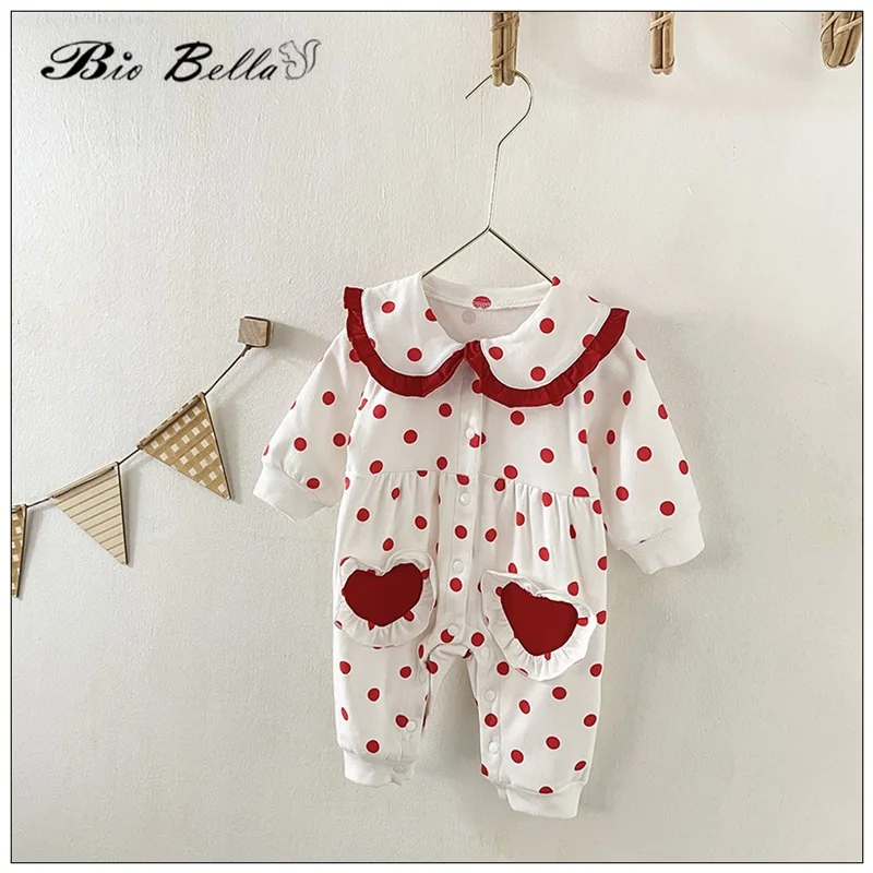 

Toddler Baby Girls Spring Rompres Princess Lovely Full Sleeve Newborn 0-3 Y Baptism Christmas Girl Infant Overalls Girl Clothes