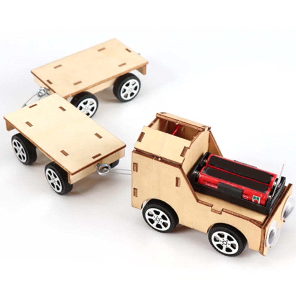 Креативный деревянный маленький поезд электрический Сделай Сам технология