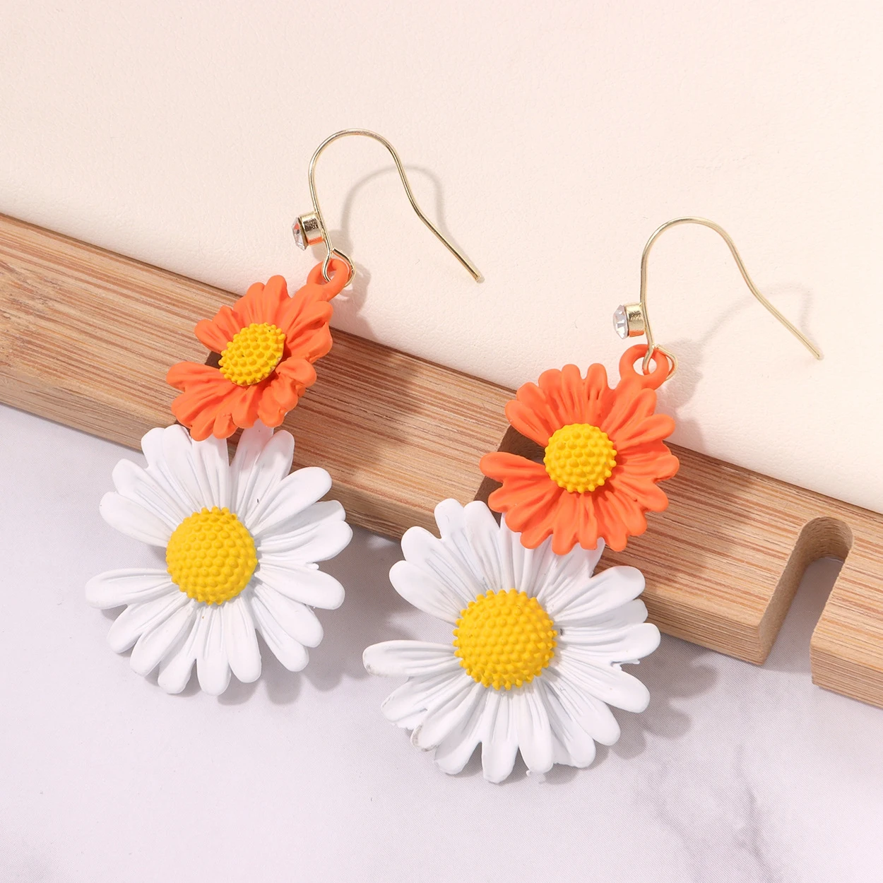 JOYA подарок глиняные милые висячие серьги с ромашками для женщин и девочек ellis