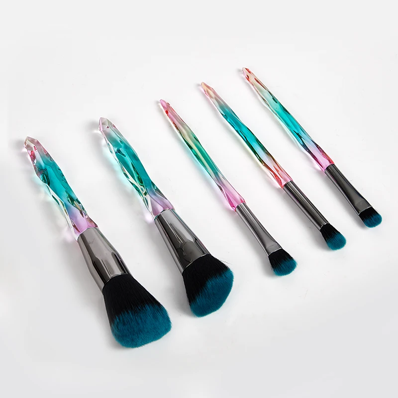 

Crystal Makeup Brushes Eyeshadow Eyebrow Cosmetics for Face Fan Make Up Brush