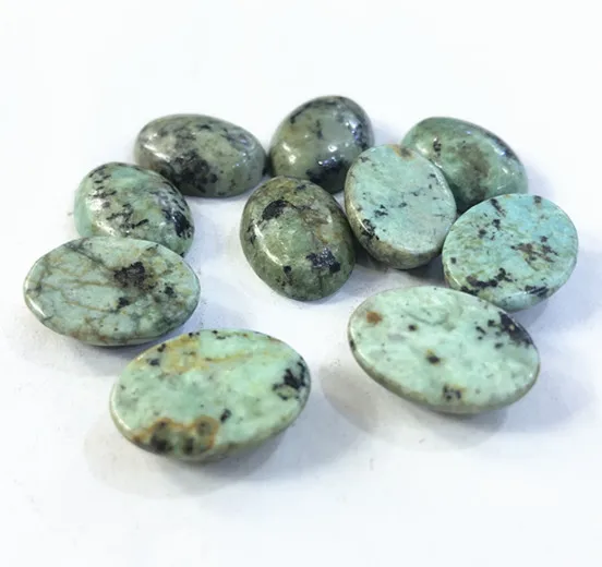 

Africa Turquoise Cabochon Wholesale 13x18mm Gems beads CAB Ring Face Natural stone Cabochon for jewelry 5pcs/lot
