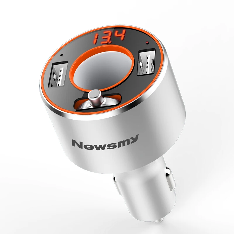 Автомобильный MP3 Bluetooth U дисковый плеер Newsmy C66 2 USB порта FM радио телефонная связь