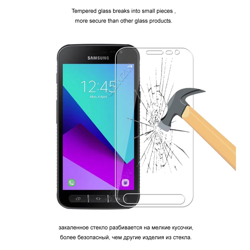 Закаленное стекло для Samsung Galaxy Xcover 4 G390F G390W 4s G398F защитное защита экрана|Защитные
