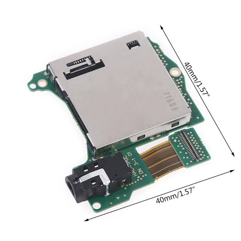 

Game Host Card Slot, Cartridge Reader Tray Earphone Hole Port Suitable for N-intendo Switch, Host Repair Accessory