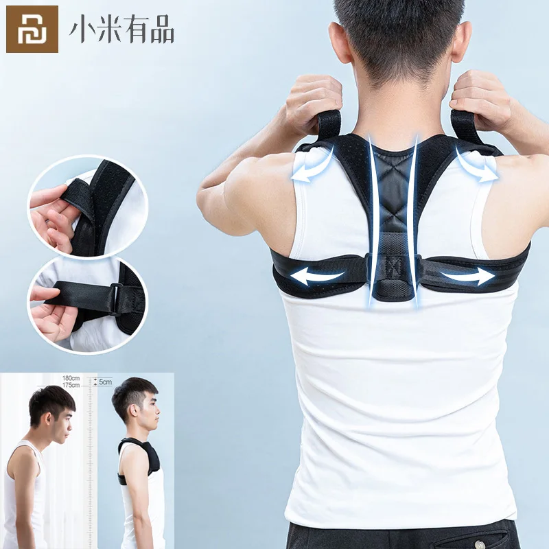 

Youpin Onefire Posture Corrector Adult Men Invisible Spine Back Shoulder Brace Support Belt Adjustable Women Hunchback Belts New