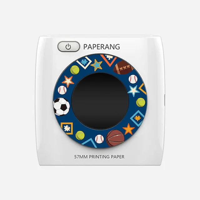 PAPERANG P2 карманный портативный Bluetooth принтер Телефон фото беспроводное подключение HD термальный принтер этикеток 300 dpi JEPOD - Цвет: Серый