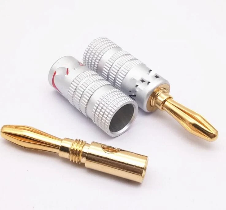 Conectores de Banana para altavoz, de alta calidad, 24K, conectores dorados, de 500 Uds., del vendedor Friendsworld #361010-3