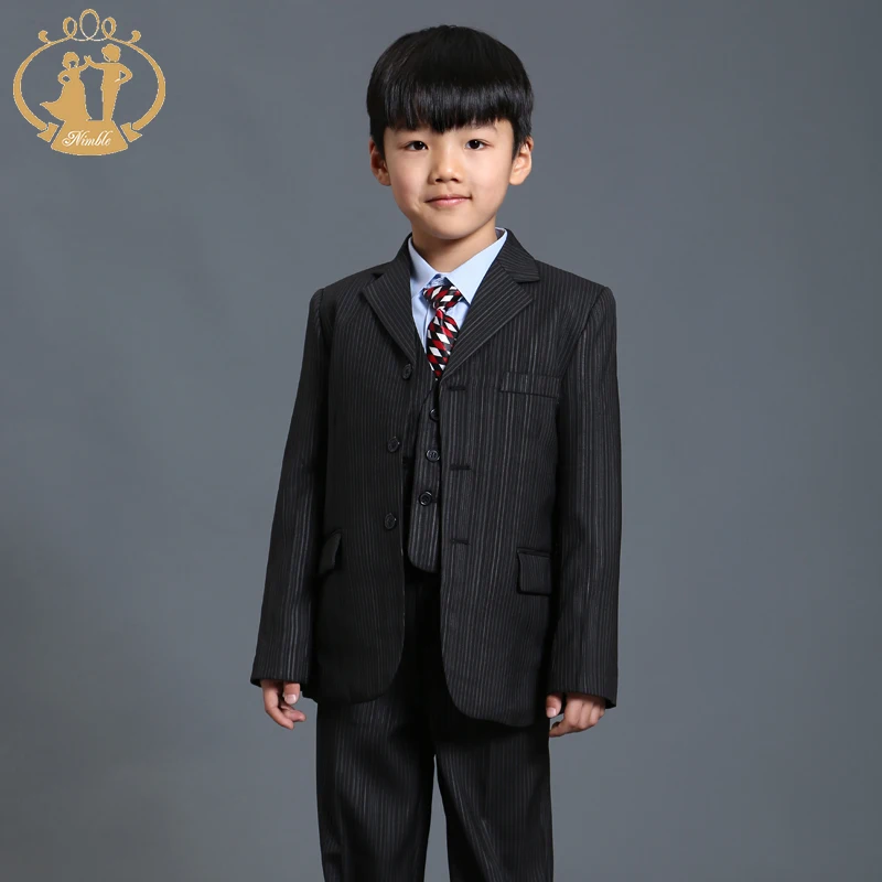 Nimble/черный костюм для мальчика Roupas Infantis Menino Enfant Garcon на свадьбу мальчиков деловые
