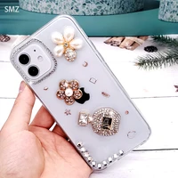 bling rhinestone crystal phone case for xiaomi redmi note11 note10 4g note9 note8 note 11 10 pro 5g clear back covers funda etui