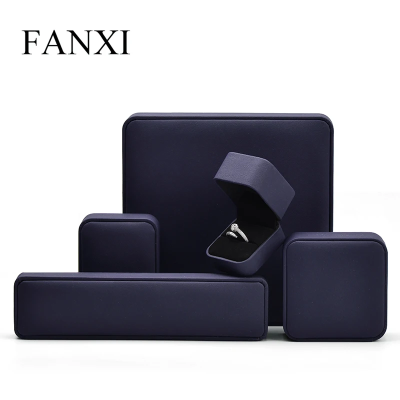 Шкатулка для ювелирных изделий Fanxi из искусственной кожи роскошная упаковочная коробка колец подвесок