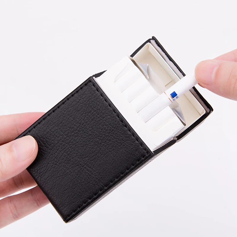 Чехол для сигарет YJ581 из искусственной кожи портативный мужской/женский/мужской