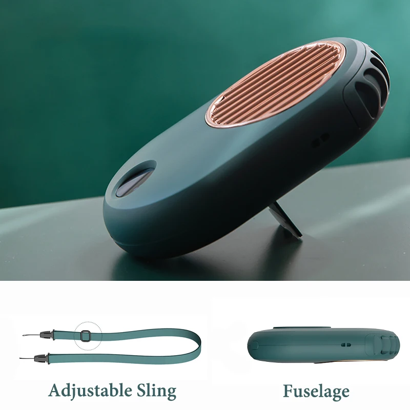 

CATLION Portable Neck Fan Mini USB Rechargeable Hand 2600mAh LED With Battery Small Desk Fans Home Air Cooler Outdoor Cooling