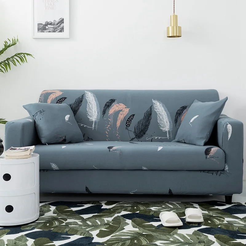 Stretch Sofa Cover Slipcovers Spandex Modern Polyester Corner Couch Slipcover for Different Shape Loveseat L-Style | Дом и сад