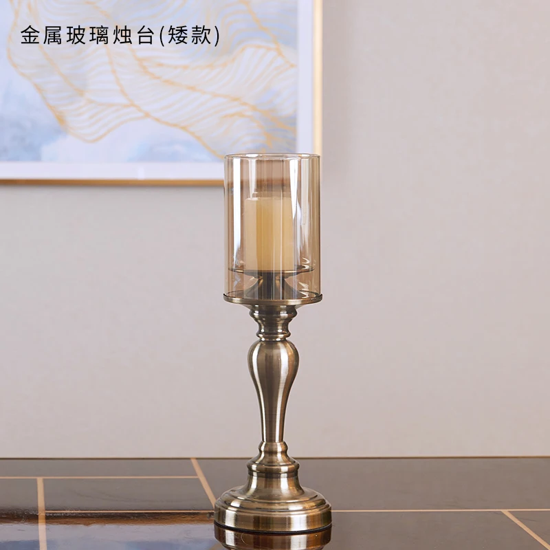 

Creativity Luxury Candle Holders Decorations Nordic Modern Metal Candle Holders Dining Table Decor Sujetavelas Room Decor BC50ZT