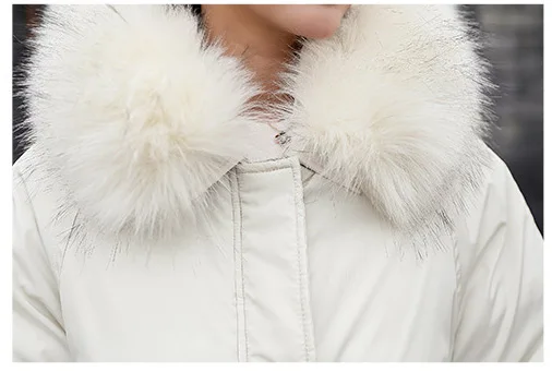 

Women Parkas Winter Nice Fashion Warm Coat Female Fur Collar Hooded Zipper Outwear Woman Short Coats Jackets