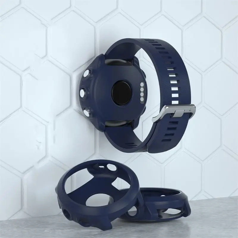 Сменный силиконовый тонкий чехол для часов Garmin Forerunner 645 Music защитный умных Shel |