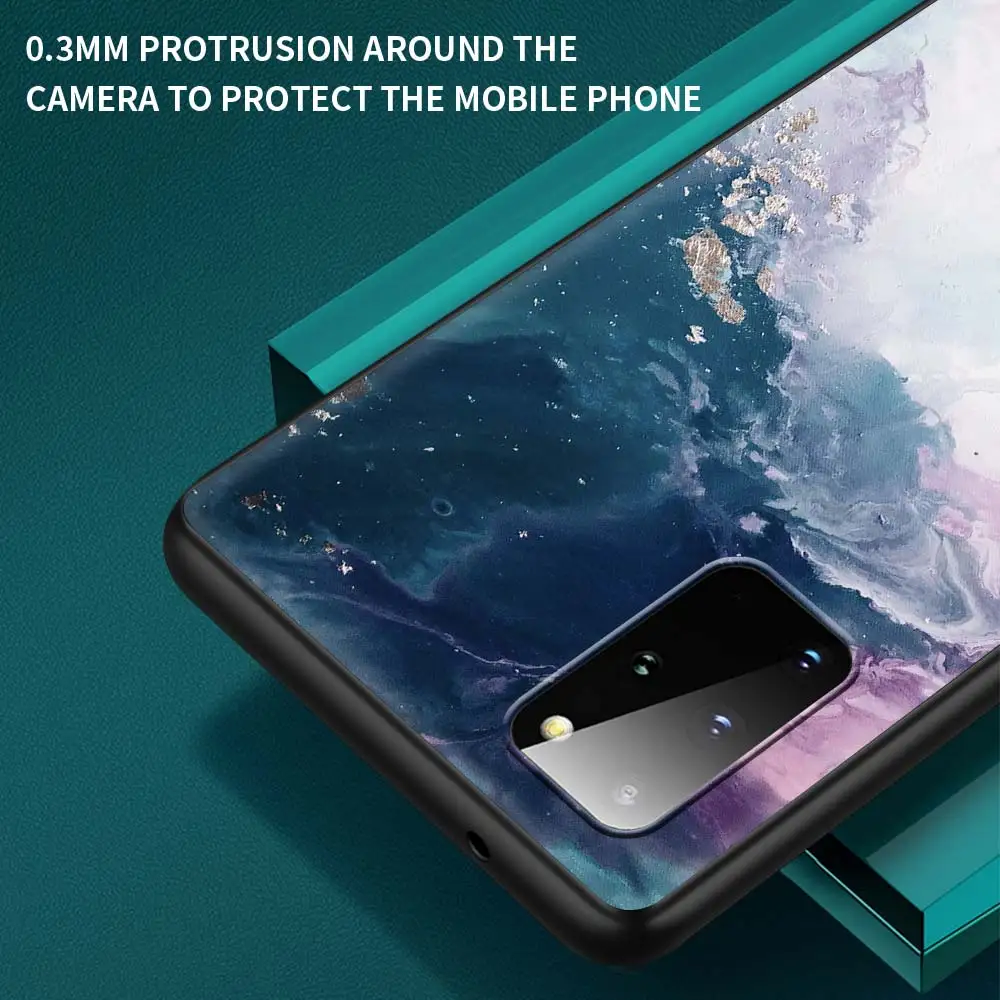 

Fashion Painting Case For Samsung Galaxy S21 S20 FE S10 S9 Plus Note 20 Ultra 9 8 10 Lite Capa Black Shell Phone Cover