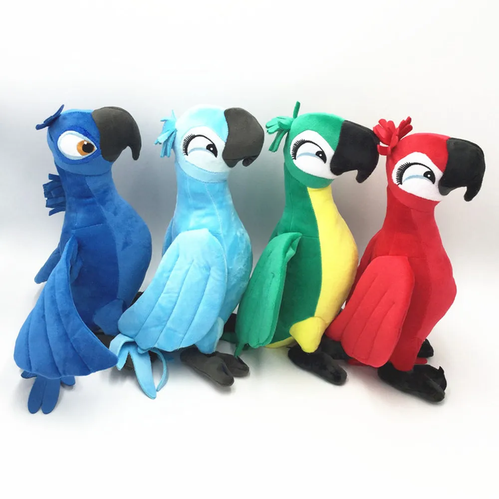 Игрушки плюшевые в виде попугая из мультфильма Rio 2 30 см|Мягкие игрушки животные| |