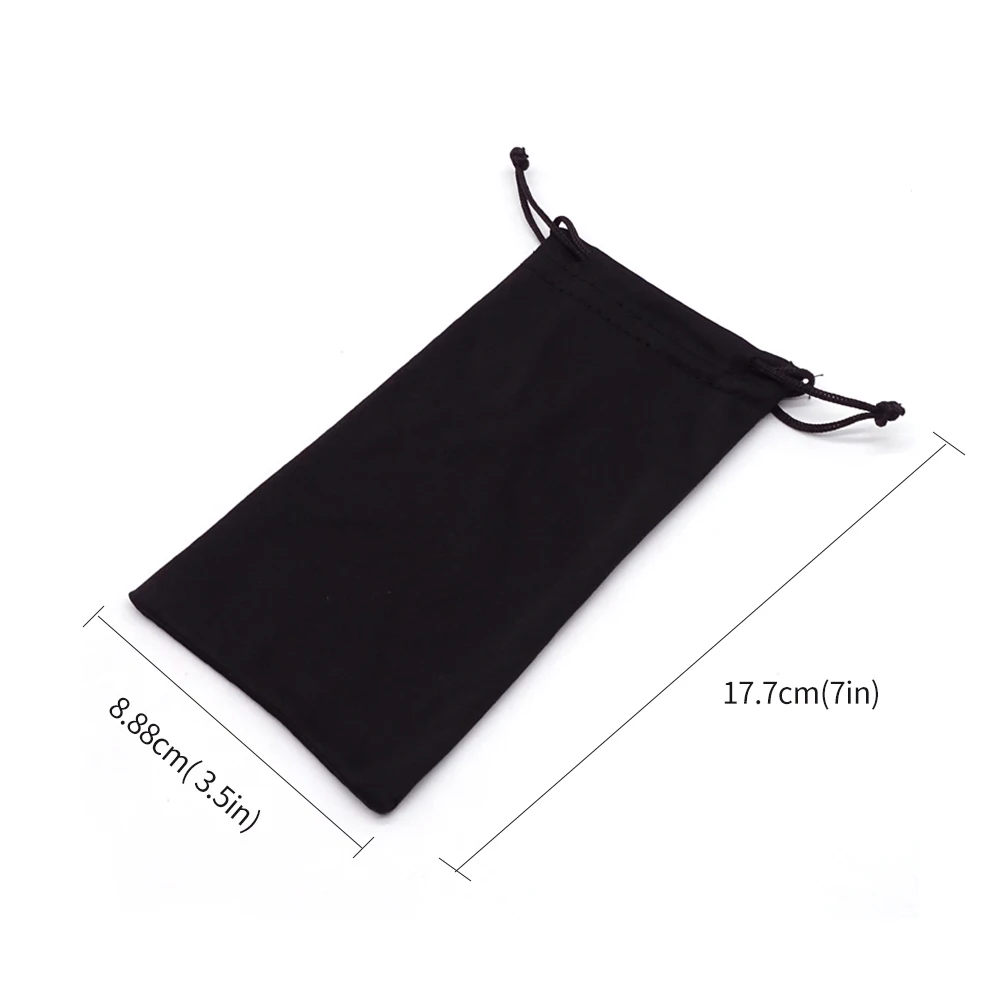 

300pcs Soft Cloth Waterproof Sunglasses Bag Microfiber Dust Storage Bag Jewelry Packaging Velvet Bag Velvet Drawstring Pouch