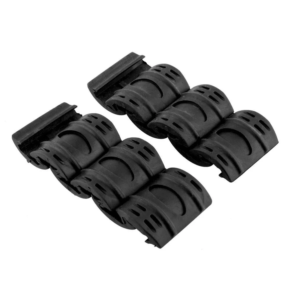 

12pcs Weaver Picatinny ABS Handguard Quad Rail Covers Protect for (Black)