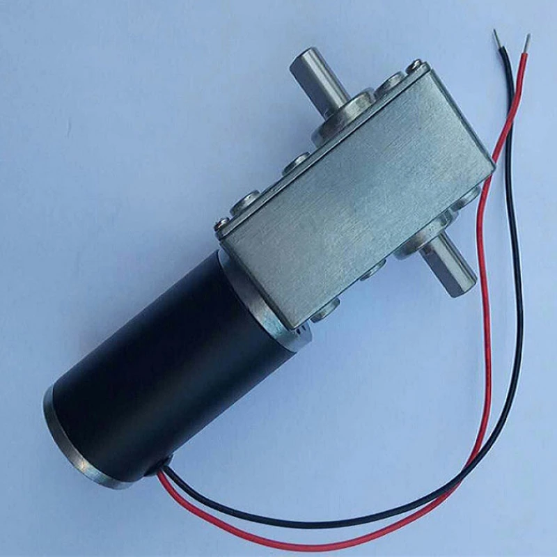 24V DC двухосный червячный мотор с высоким крутящим моментом микро редуктор