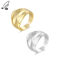 ssteel 925 sterling silver minimalist irregular ring for womens designer punk luxury engagement open fine 2021 trend jewelry