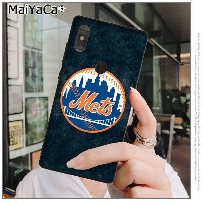 MaiYaCa New York Mets высококачественный чехол для телефона xiaomi mi 6 8 se note2 3 mix2 redmi 5 5plus note 4