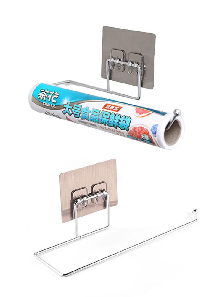 Самоклеящийся держатель для полотенец вешалка кухни шкафа бумаги органайзер