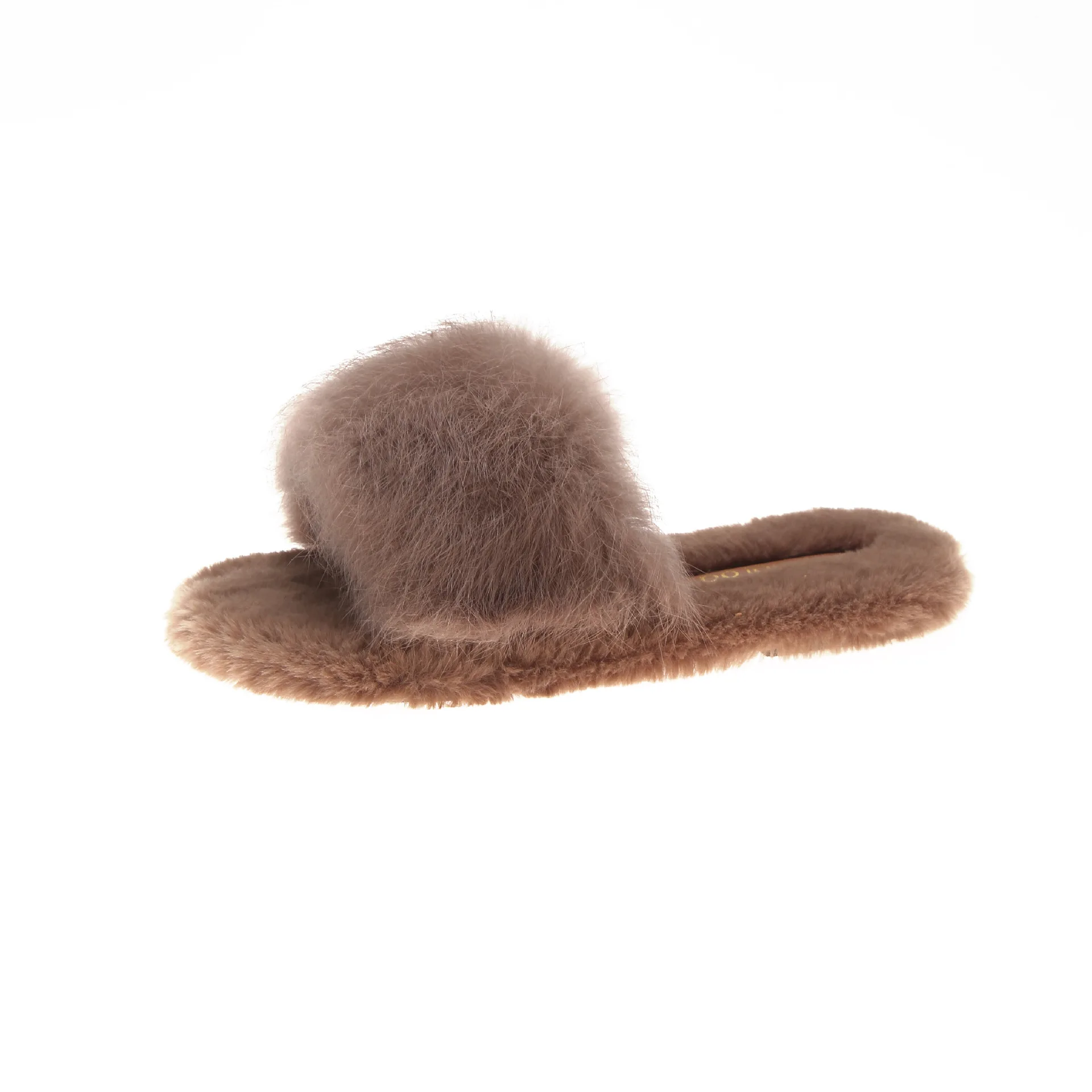 

New 2021 Autumn And Winter Fashion Korean Version Of The Fur Slippers Female Wearing A Word Towers Hairy Wild Net Red Warm