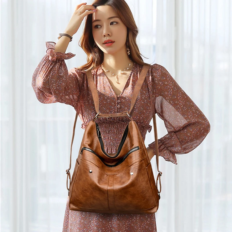 2021 кожаные сумки на плечо женские роскошные дизайнерские вместительные через