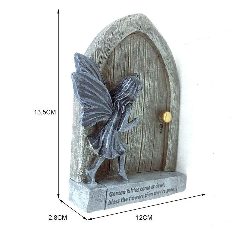 

Fairy Doors And Windows Of Trees Garden Sculpture Garden Decoration Outdoor Sculptures Glow Gardening Decorations