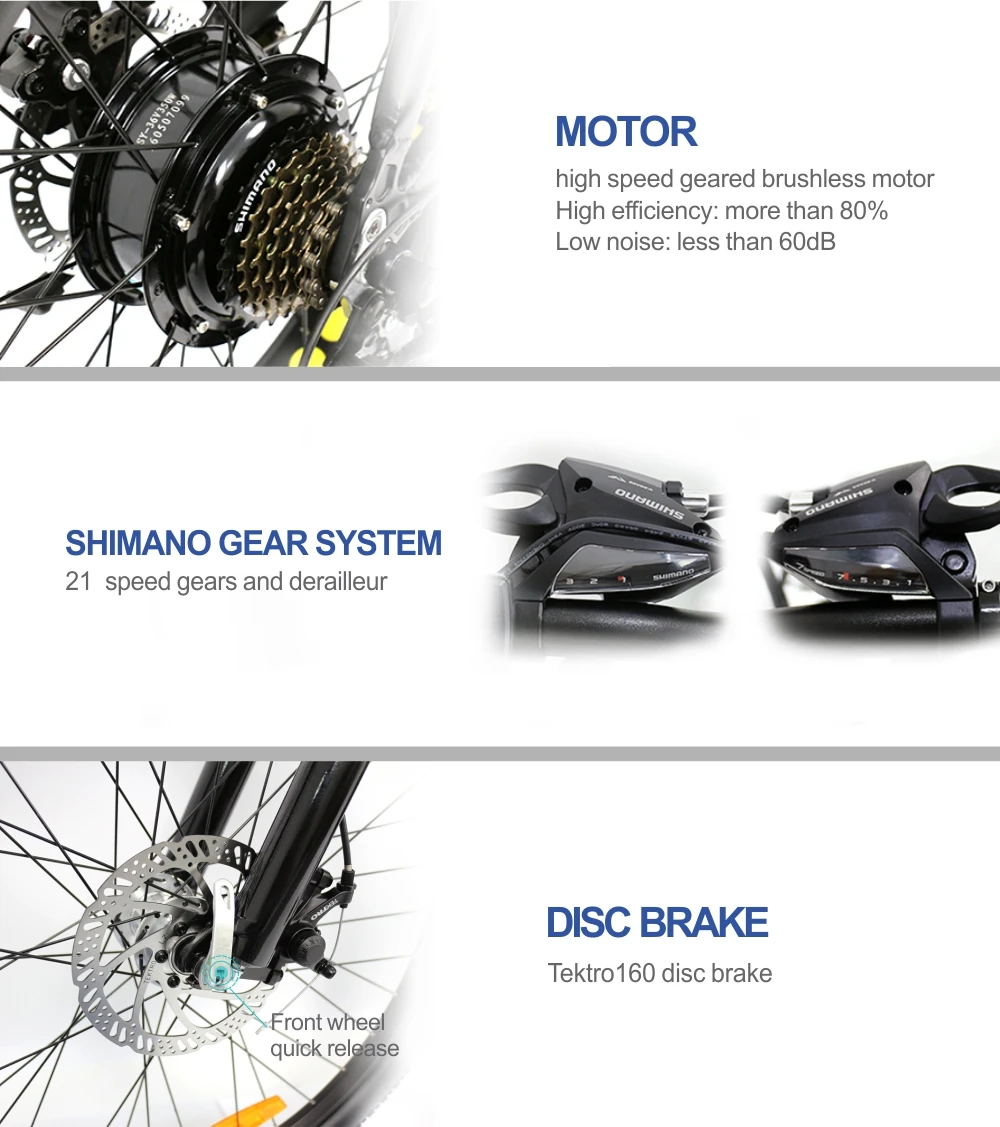 HOTEBIKE 36V 350W Мощный толстый Электрический велосипед со скрытой литиевой батареей